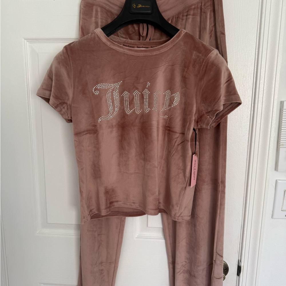 Juicy Couture Cafe Latte Sleepwear Short Sleeve Nwt